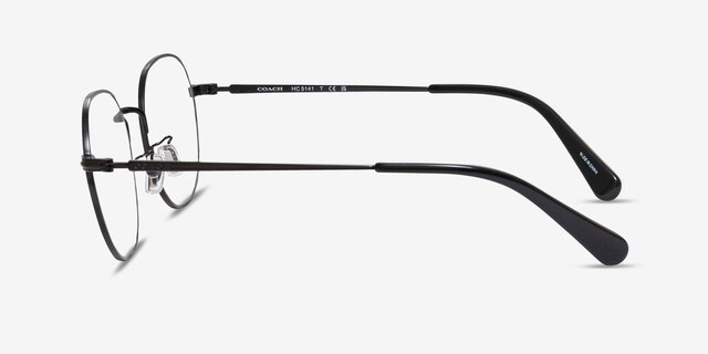 Coach HC5141 Black MetalEyeglass Frames from EyeBuyDirect, Side View
