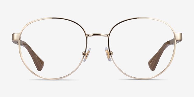 Ralph RA6050 Shiny Gold MétalMontures de lunettes de vue d'EyeBuyDirect, Vue de Face