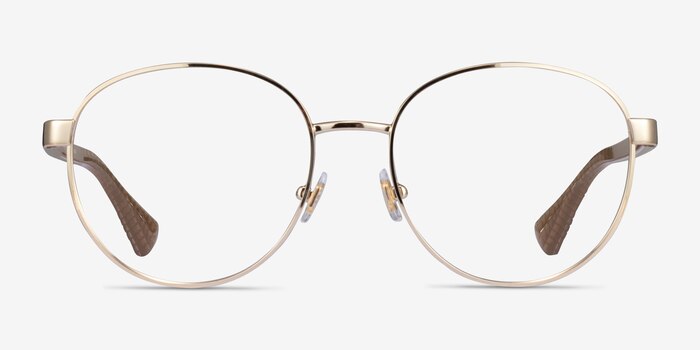 Ralph RA6050 Shiny Gold Metal Eyeglass Frames from EyeBuyDirect