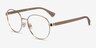 Ralph RA6050 Shiny Gold MétalMontures de lunettes de vue d'EyeBuyDirect, Vue d'Angle