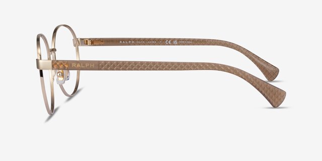 Ralph RA6050 Shiny Gold MétalMontures de lunettes de vue d'EyeBuyDirect, Vue de Côté