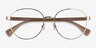 Ralph RA6050 Shiny Gold MétalMontures de lunettes de vue d'EyeBuyDirect, Vue Rapprochée