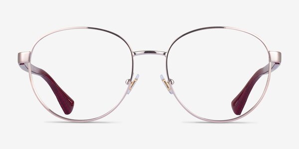 Ralph RA6050 Shiny Rose Gold Metal Eyeglass Frames