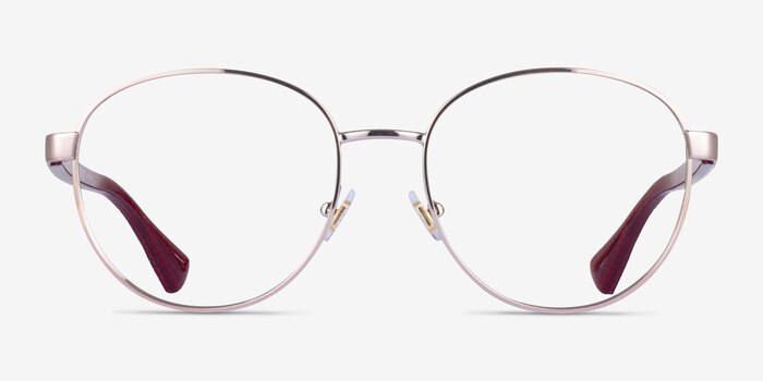 Ralph RA6050 Shiny Rose Gold Metal Eyeglass Frames from EyeBuyDirect