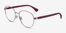 Ralph RA6050 Shiny Rose Gold MetalEyeglass Frames from EyeBuyDirect, Angle View