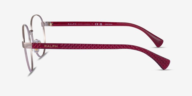 Ralph RA6050 Shiny Rose Gold MetalEyeglass Frames from EyeBuyDirect, Side View