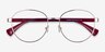 Ralph RA6050 Shiny Rose Gold MetalEyeglass Frames from EyeBuyDirect, Closed View