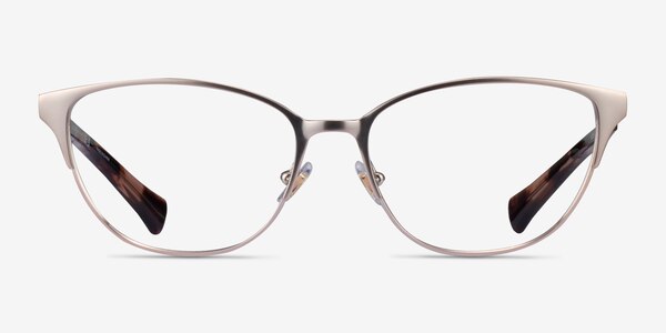 Ralph RA6055 Shiny Silver Metal Eyeglass Frames