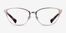Ralph RA6055 Shiny Silver MetalEyeglass Frames from EyeBuyDirect, Front View
