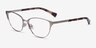 Ralph RA6055 Shiny Silver MetalEyeglass Frames from EyeBuyDirect, Angle View