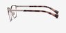 Ralph RA6055 Shiny Silver MetalEyeglass Frames from EyeBuyDirect, Side View