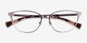 Ralph RA6055 Shiny Silver MetalEyeglass Frames from EyeBuyDirect, Closed View