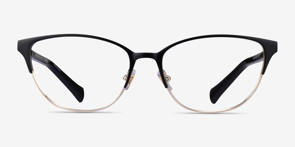 Ralph RA6055 Black Gold Metal Eyeglass Frames