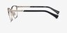 Ralph RA6055 Black Gold MetalEyeglass Frames from EyeBuyDirect, Side View