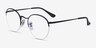 Ray-Ban RB3947V Round Shiny Black MetalEyeglass Frames from EyeBuyDirect, Angle View