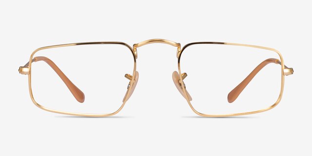 Ray-Ban RB3957V Julie Shiny Gold MetalEyeglass Frames from EyeBuyDirect, Front View