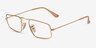 Ray-Ban RB3957V Julie Shiny Gold MetalEyeglass Frames from EyeBuyDirect, Angle View