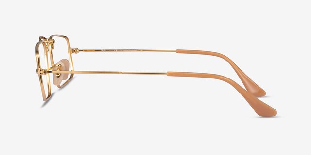 Ray-Ban RB3957V Julie Shiny Gold MetalEyeglass Frames from EyeBuyDirect, Side View