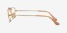 Ray-Ban RB3957V Julie Shiny Gold MetalEyeglass Frames from EyeBuyDirect, Side View