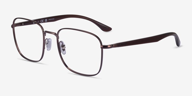 Ray-Ban RB6469 Matte Bronze MetalEyeglass Frames from EyeBuyDirect, Angle View