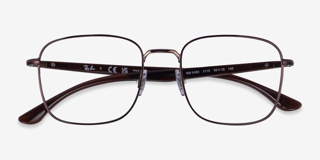Ray-Ban RB6469 Matte Bronze MetalEyeglass Frames from EyeBuyDirect, Closed View