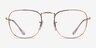 Ray-Ban RB3857V Frank Shiny Rose Gold MetalEyeglass Frames from EyeBuyDirect, Front View
