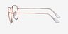 Ray-Ban RB3857V Frank Shiny Rose Gold MetalEyeglass Frames from EyeBuyDirect, Side View