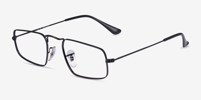 Ray-Ban RB3957V Julie Shiny Black MétalMontures de lunettes de vue d'EyeBuyDirect, Vue d'Angle