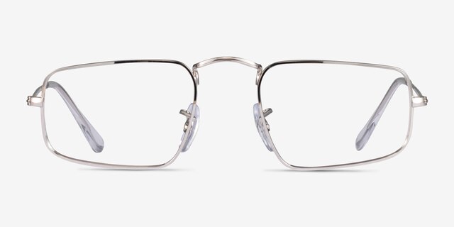 Ray-Ban RB3957V Julie Shiny Silver MetalEyeglass Frames from EyeBuyDirect, Front View