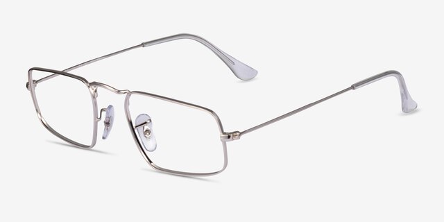 Ray-Ban RB3957V Julie Shiny Silver MetalEyeglass Frames from EyeBuyDirect, Angle View
