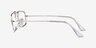 Ray-Ban RB3957V Julie Shiny Silver MetalEyeglass Frames from EyeBuyDirect, Side View