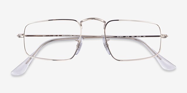 Ray-Ban RB3957V Julie Shiny Silver MetalEyeglass Frames from EyeBuyDirect, Closed View