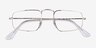 Ray-Ban RB3957V Julie Shiny Silver MetalEyeglass Frames from EyeBuyDirect, Closed View