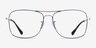 Ray-Ban RB6498 Silver Blue MetalEyeglass Frames from EyeBuyDirect, Front View