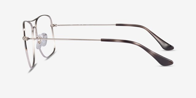 Ray-Ban RB6498 Silver Blue MetalEyeglass Frames from EyeBuyDirect, Side View