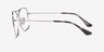 Ray-Ban RB6498 Silver Blue MetalEyeglass Frames from EyeBuyDirect, Side View