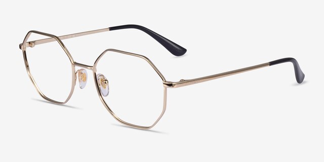 Vogue Eyewear VO4094 Shiny Gold MetalEyeglass Frames from EyeBuyDirect, Angle View