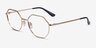 Vogue Eyewear VO4094 Shiny Gold MetalEyeglass Frames from EyeBuyDirect, Angle View