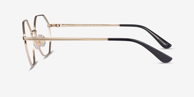 Vogue Eyewear VO4094 Shiny Gold MetalEyeglass Frames from EyeBuyDirect, Side View