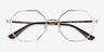 Vogue Eyewear VO4094 Shiny Gold MetalEyeglass Frames from EyeBuyDirect, Closed View