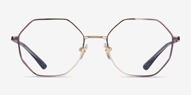 Vogue Eyewear VO4094 Gold Purple MetalEyeglass Frames from EyeBuyDirect, Front View