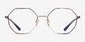 Vogue Eyewear VO4094 Gold Purple MetalEyeglass Frames from EyeBuyDirect, Front View