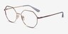 Vogue Eyewear VO4094 Gold Purple MetalEyeglass Frames from EyeBuyDirect, Angle View
