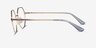 Vogue Eyewear VO4094 Gold Purple MetalEyeglass Frames from EyeBuyDirect, Side View