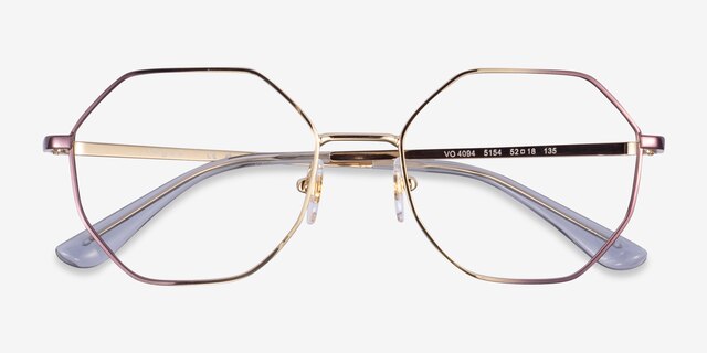 Vogue Eyewear VO4094 Gold Purple MetalEyeglass Frames from EyeBuyDirect, Closed View