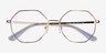 Vogue Eyewear VO4094 Gold Purple MetalEyeglass Frames from EyeBuyDirect, Closed View