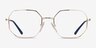 Vogue Eyewear VO4228 Shiny Gold MetalEyeglass Frames from EyeBuyDirect, Front View