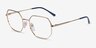 Vogue Eyewear VO4228 Shiny Gold MetalEyeglass Frames from EyeBuyDirect, Angle View
