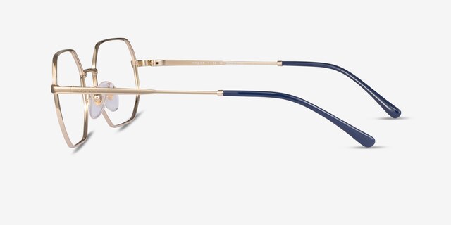 Vogue Eyewear VO4228 Shiny Gold MetalEyeglass Frames from EyeBuyDirect, Side View