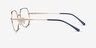 Vogue Eyewear VO4228 Shiny Gold MetalEyeglass Frames from EyeBuyDirect, Side View
